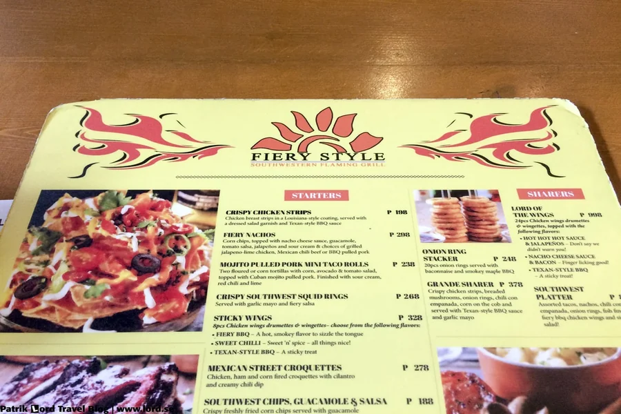 Fiery Style Menu A Taste of the Philippines with a Spicy Twist